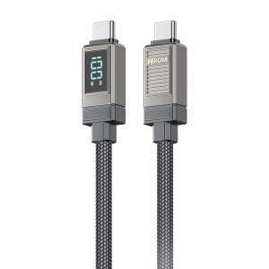 WEKOME WDC-41 Raython Series Type-C to Type-C 100W Fast Charging Cable Smart Display – Black