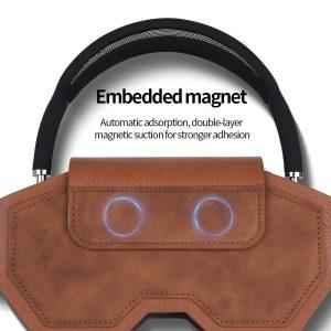 AirPods Max Headphones Business Vintage Style PU Leather Cover – Brown