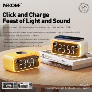 WEKOME 4-in-1 Beluga D6 Dream Weaver Multi-function Wireless Speaker – Yellow