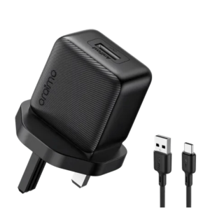 Oraimo PowerCube 10 Sleek 10W Fast Charger with Micro USB - Black OCW-1111U+M53