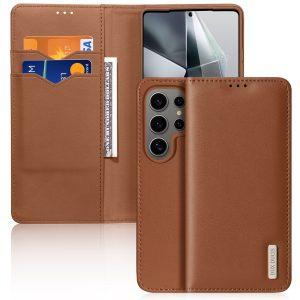 Samsung Galaxy S25 Ultra DUX DUCIS Leather Flip Cover – Brown