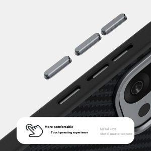 Oneplus 13s / 13T ABEEL Carbon Fiber with Magsafe Cover – Black