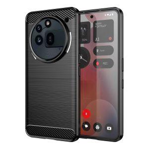 Nothing Phone (3a) Pro Carbon Fiber Cover – Black