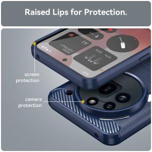 Nothing Phone (3a) Pro Carbon Fiber Cover – Blue