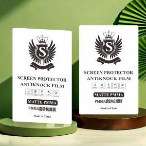 PMMA Flat Screen Hydrogel TPU Cuttable Screen Protector – Matte