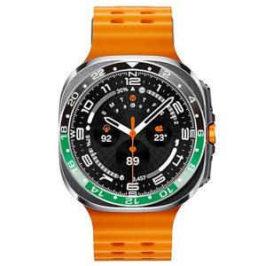 Samsung Galaxy Watch Ultra 47mm Bezel Ring Cover – Black / Green