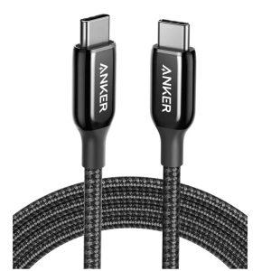 Anker USB-C to USB-C 60W Braided Cable 1m – Black