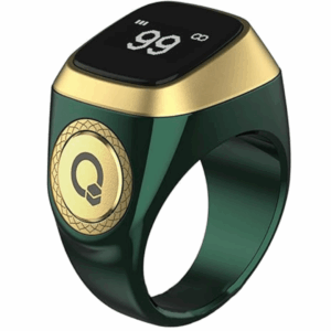Zikr Smart Ring Tasbih 22mm – Green