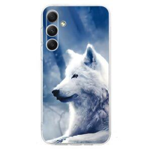 Samsung Galaxy A16 Pattern Printing TPU Cover - White Wolf