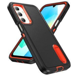 Samsung Galaxy A16 4G/5G EVA 3-in-1 Design Kickstand Cover – Black + Orange
