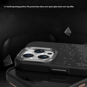 iPhone 14 Pro Max MagSafe Milky Way Pattern TPU+PC Cover – Gray