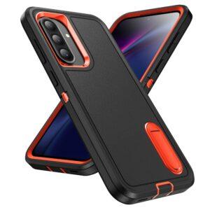 Samsung Galaxy A56/A36 5G EVA 3-in-1 Design Kickstand Cover – Black + Orange