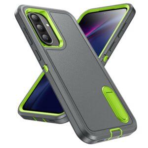 Samsung Galaxy A56/A36 5G EVA 3-in-1 Design Kickstand Cover – Gray + Green