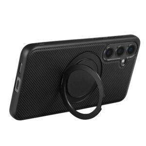 Samsung Galaxy A56 5G VILI Magsafe Rotary Kickstand PC TPU Cover – Black
