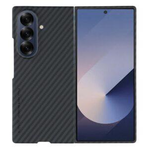 X-LEVEL Samsung Galaxy Z Fold7 Carbon Fiber Texture PC Cover - Black