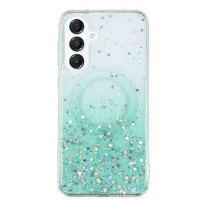 Samsung Galaxy A16 MagSafe Sparkle Epoxy Cover – Green