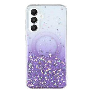 Samsung Galaxy A16 MagSafe Sparkle Epoxy Cover – Purple