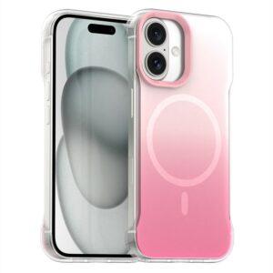 iPhone 16 Magsafe Gradient IMD TPU+PC Phone Cover – Pink