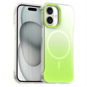 iPhone 16 Magsafe Gradient IMD TPU+PC Phone Cover – Green