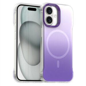 iPhone 16 Magsafe Gradient IMD TPU+PC Phone Cover – Purple