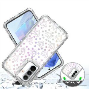 Samsung Galaxy A36 5G/A56 5G Acrylic TPU Laser-printed Clear Cover – Hearts