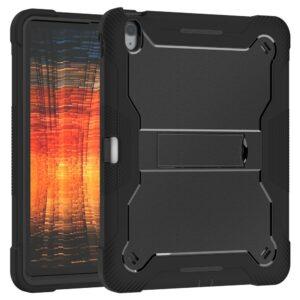 iPad (2025) / 10.9 (2022) Kickstand Silicone + PC Tablet Cover – Black