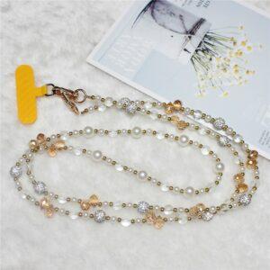 Sparkling Diamond Beads Phone Strap – Mixed Colors