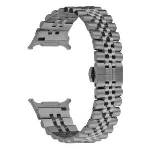 Samsung Watch8/Watch8 Classic 44mm/40mm/46mm 5-Bead Metal Butterfly Clasp Strap – Titanium