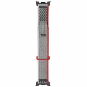 Samsung Watch8/Watch8 Classic 44mm/40mm/46mm Wrist Band with Metal Connectors – Red/Grey