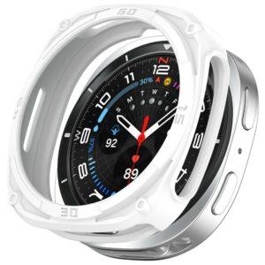 Samsung Galaxy Watch8 40mm Soft TPU Shockproof Bumper Frame – White