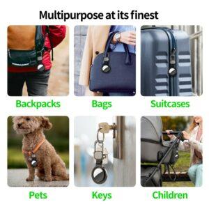 Apple AirTag Aluminium Alloy Keychain Magnetic Tracker Holder – Gold