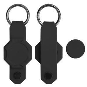 Apple AirTag Silicone Key Chain Ring Holder – Black