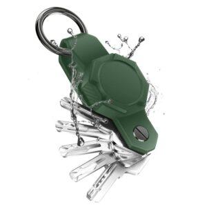 Apple AirTag Silicone Key Chain Ring Holder - Green