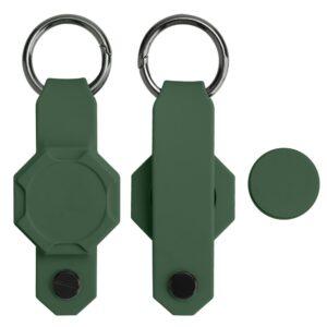 Apple AirTag Silicone Key Chain Ring Holder – Green