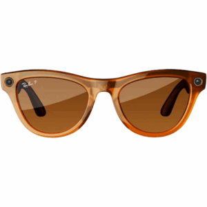 RAY-BAN META Skyler RW4010 Smart Sunglasses With Polar Brown Lens – Shiny Caramel