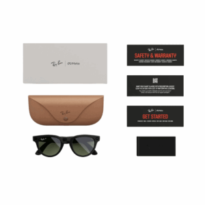 RAY-BAN META Headliner RW4009F Smart Sunglasses With G15 Green Lens – Shiny Black