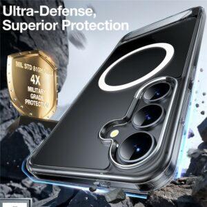 TORRAS Samsung Galaxy S25+ Kickstand TPU+PC MagSafe Cover – Transparent