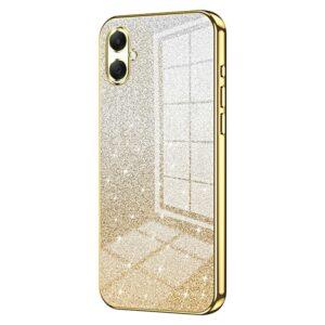 Samsung Galaxy A07 4G Electroplating Gradient Glitter TPU Cover – Gold