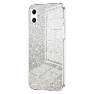 Samsung Galaxy A07 4G Electroplating Gradient Glitter TPU Cover – Transparent