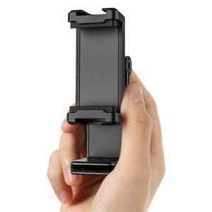 UURIG ST-22 Tripod Mount 360-Degree Rotating Phone Holder – Black