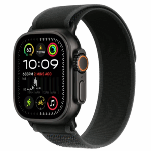 Apple Watch Ultra 2 (GPS + Cellular) 49mm Black Titanium Case Black Trail Loop ML (MX4V3LW/A)