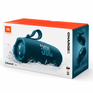 JBL Charge6 Splashproof Portable Bluetooth Speaker – Blue