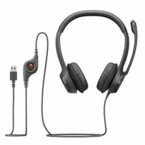 Logitech H390 USB Headset with Noise-Canceling Mic – Graphite