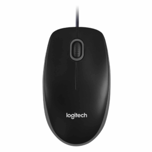 Logitech Business B100 Optical Wired Mouse – Black