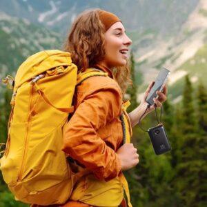 VEGER W-3018 30000mah Power Bank PD 35W+ LED Screen + Built in Cable – Black