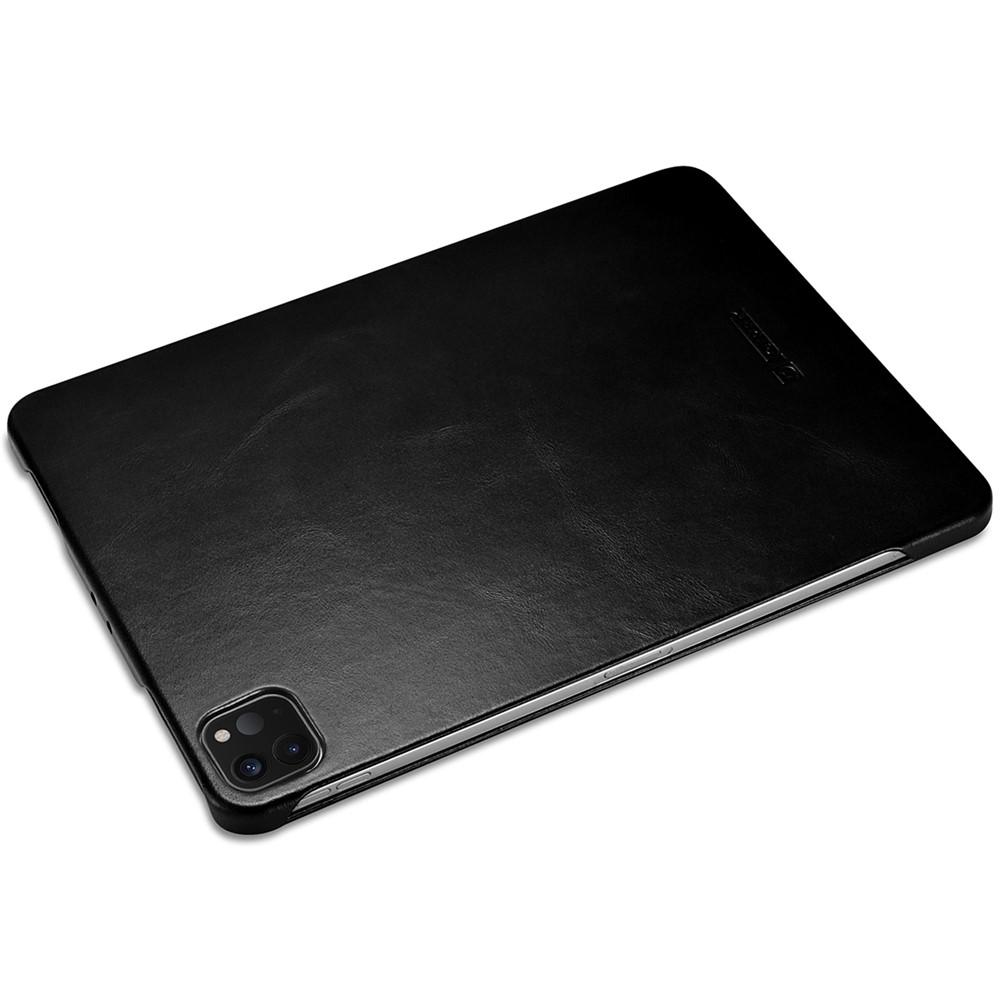iPad Air 11 / Pro 11-inch ICARER Retro Tri-Fold Genuine Leather Smart Cover - Black - Image 18