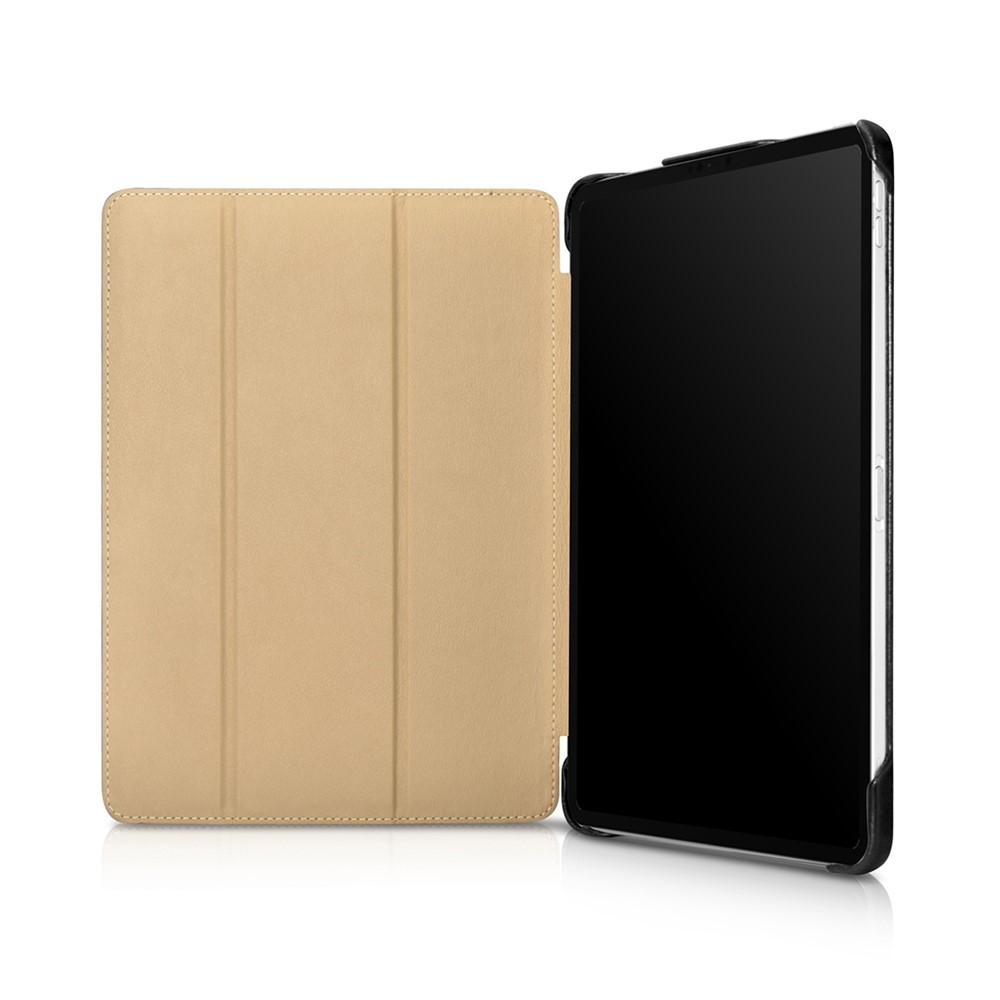 iPad Air 11 / Pro 11-inch ICARER Retro Tri-Fold Genuine Leather Smart Cover - Black - Image 12