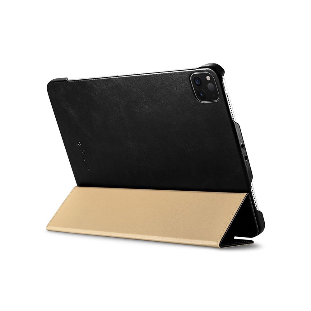iPad Air 11 / Pro 11-inch ICARER Retro Tri-Fold Genuine Leather Smart Cover - Black - Image 13