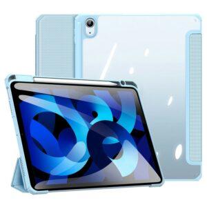 iPad Air 11 / 10.9 / DUX DUCIS TOBY Series Leather Tri-Fold Cover Stand – Baby Blue