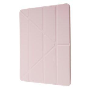 iPad 10.2 (2021/20/19) PU Leather Origami Stand Tablet Cover with Auto Wake/Sleep – Pink